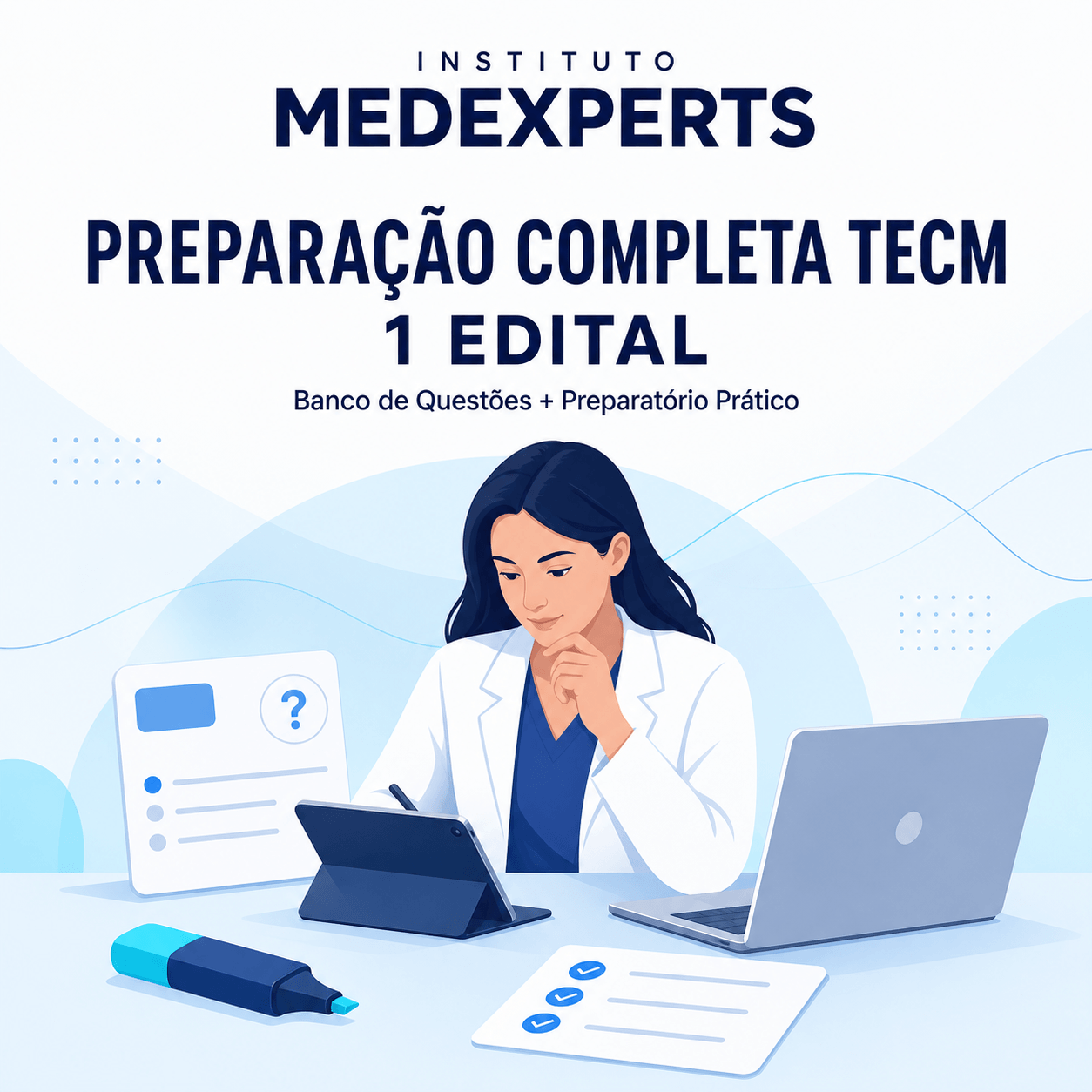 Capa da Preparação Completa TECM para 1 edital